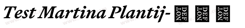Test Martina Plantij字体转换